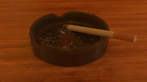 Cigarette and ash tray preview image